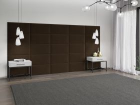 Panou decorativ tapitat - dreptunghi Roz