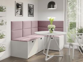 Panou decorativ tapitat - dreptunghi Negru