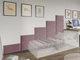 Panou decorativ tapitat - dreptunghi Roz