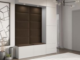Panou decorativ tapitat - dreptunghi Roz