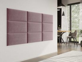 Panou decorativ tapitat - dreptunghi Roz