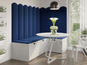Panou decorativ tapitat - arcada Roz