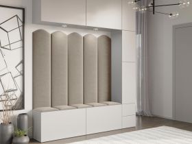 Panou decorativ tapitat - arcada Roz