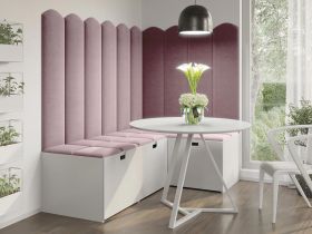 Panou decorativ tapitat - arcada Roz