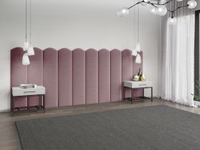 Panou decorativ tapitat - arcada Roz