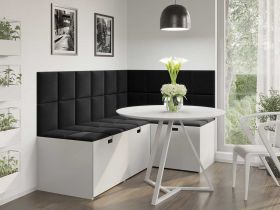 Panou decorativ tapitat - patrat Negru