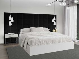 Panou decorativ tapitat - patrat Negru
