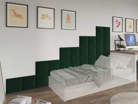Panou decorativ tapitat - patrat Verde