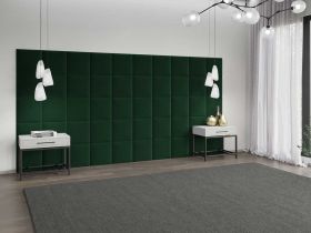 Panou decorativ tapitat - patrat Verde