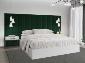 Panou decorativ tapitat - patrat Verde