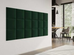Panou decorativ tapitat - patrat Albastru