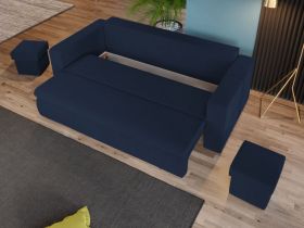 Set Canapea si Fotolii Ivy Albastru