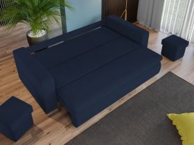 Set Canapea si Fotolii Ivy Albastru