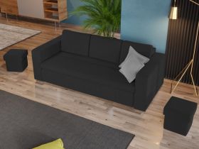 Set Canapea si Fotolii Ivy Gri Antracit