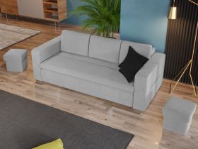 Set Canapea si Fotolii Ivy Gri Deschis
