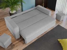 Set Canapea si Fotolii Ivy Gri Deschis