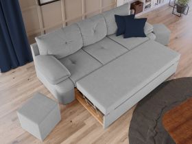 Set Canapea si Fotolii Roma Gri Deschis