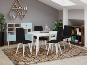 Scaun Karma Tapitat Negru - Havana 19