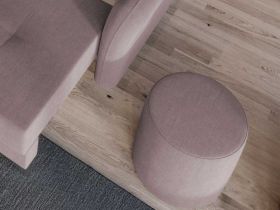 Taburet Smart Tapitat Roze
