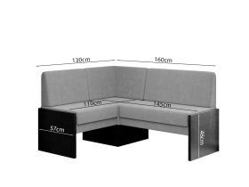 Coltar de Bucatarie Smart Rino 88/Pal Wenge