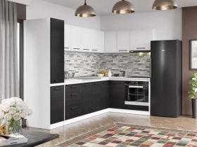 Set Mobila Bucatarie Colt Mina Yang 280*160 Ferrara/Alb C144
