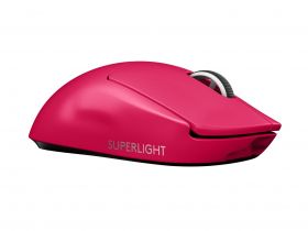 logitech LOGITECH PRO X SUPERLIGHT Wireless Gaming Mouse - MAGENTA - EWR2 (910-005957)