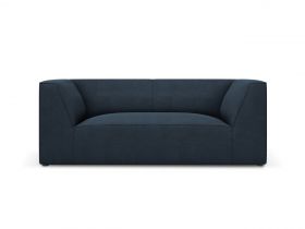 Canapea 2 locuri, Ruby, Micadoni Home, BL, 174x93x69 cm, poliester, albastru navy