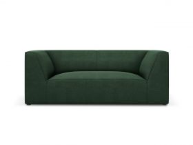 Canapea 2 locuri, Ruby, Micadoni Home, BL, 174x93x69 cm, poliester, verde