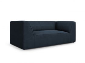 Canapea 2 locuri, Ruby, Micadoni Home, BL, 174x93x69 cm, poliester, albastru navy