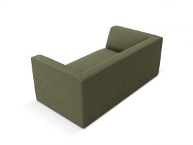 Canapea 2 locuri, Ruby, Micadoni Home, BL, 174x93x69 cm, velur, verde