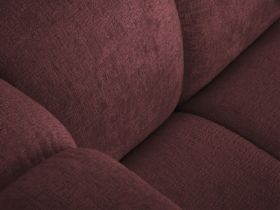 Canapea 5 locuri cotiera dreapta, Lupine, Micadoni Home, BL, 335x166x70 cm, poliester chenille, bordo