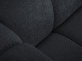 Canapea 5 locuri cotiera stanga, Lupine, Micadoni Home, BL, 335x166x70 cm, poliester chenille, negru