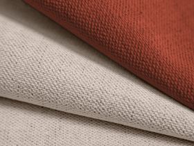 Canapea 3 locuri, Ruby, Micadoni Home, BL, 232x93x69 cm, tesatura chenille, bej/rosu