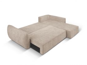 Coltar extensibil dreapta 4 locuri, Kaelle, Micadoni Home, BL, 252x165x87 cm, poliester chenille, bej