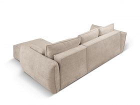 Coltar extensibil dreapta 4 locuri, Kaelle, Micadoni Home, BL, 252x165x87 cm, poliester chenille, bej