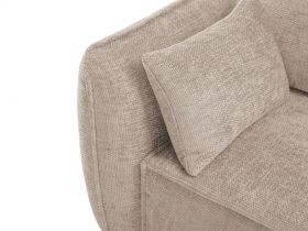 Coltar extensibil dreapta 4 locuri, Kaelle, Micadoni Home, BL, 252x165x87 cm, poliester chenille, bej