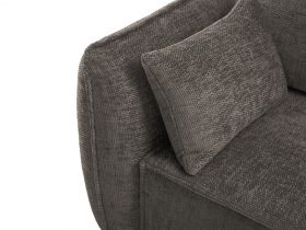 Coltar extensibil dreapta 4 locuri, Kaelle, Micadoni Home, BL, 252x165x87 cm, poliester chenille, gri