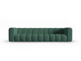 Canapea 5 locuri, Lupine, Micadoni Home, BL, 318x87x70 cm, poliester chenille, verde