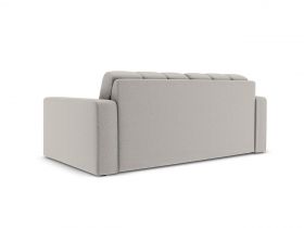 Canapea 2 locuri, Justin, Micadoni Home, BL, 162x90x72 cm, poliester, gri deschis