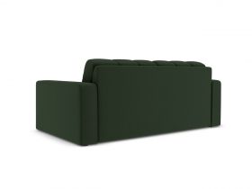 Canapea 2 locuri, Justin, Micadoni Home, BL, 162x90x72 cm, poliester, verde inchis