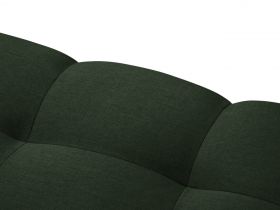 Canapea 2 locuri, Justin, Micadoni Home, BL, 162x90x72 cm, poliester, verde inchis