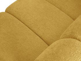 Canapea 3 locuri, Lupine, Micadoni Home, BL, 228x87x70 cm, poliester chenille, galben