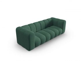 Canapea 3 locuri, Lupine, Micadoni Home, BL, 228x87x70 cm, poliester chenille, verde