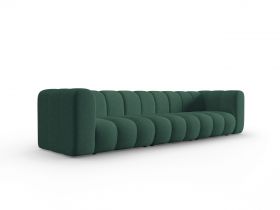 Canapea 5 locuri, Lupine, Micadoni Home, BL, 318x87x70 cm, poliester chenille, verde