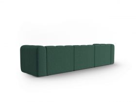 Canapea 5 locuri, Lupine, Micadoni Home, BL, 318x87x70 cm, poliester chenille, verde