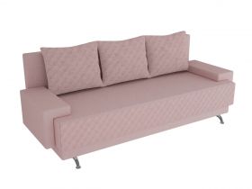 Canapea extensibila Napoli Pink, 205x90x86 cm, cu lada de depozitare