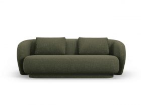 Canapea 2 locuri, Camden, Cosmopolitan Design, 169x102x72 cm, tesatura chenille, verde