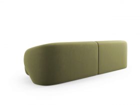 Canapea 4 locuri, Camden, Cosmopolitan Design, 304x102x72 cm, catifea, verde deschis