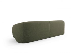 Canapea 4 locuri, Camden, Cosmopolitan Design, 304x102x72 cm, tesatura chenille, verde