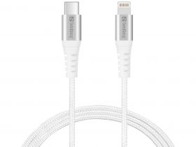 cablu usb-c - lightning mfi sandberg 136-25, pd, 1m, alb